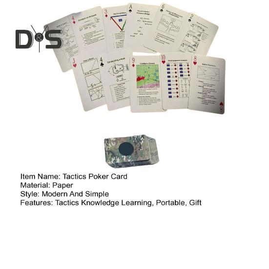 1 Set Tactics Knowledge Learning Poker Cards Tactics Skill Development Game Card Essential Tactics Strategies Poker Card Deck Veterans Strategy