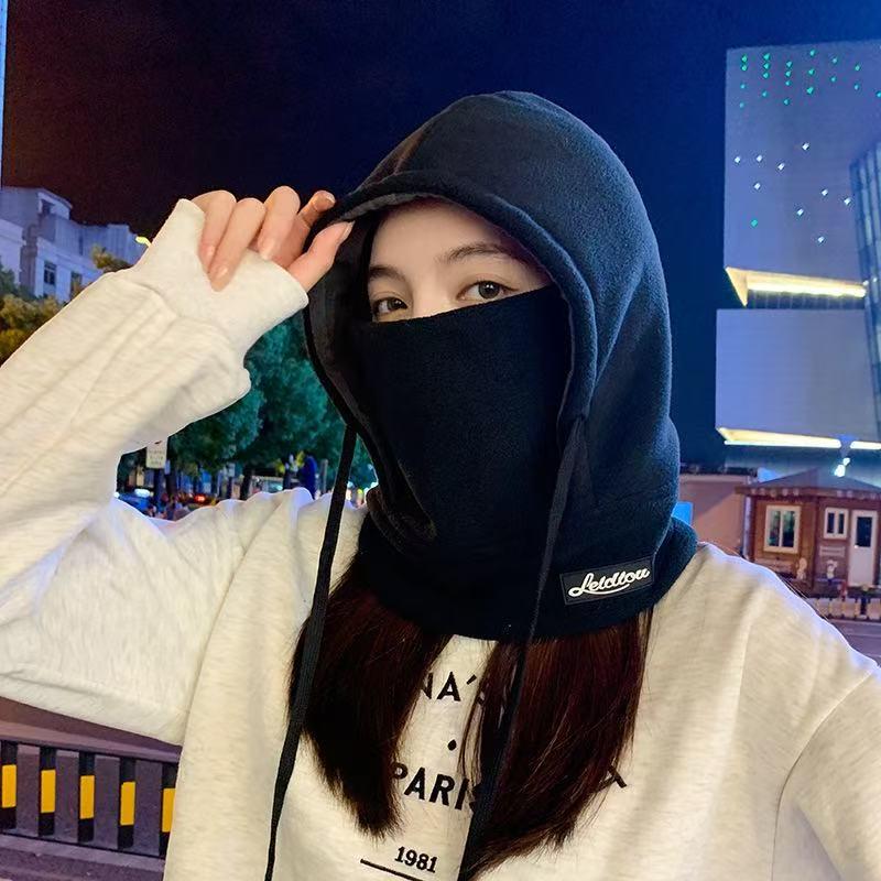 Windproof Winter Cycling Neck Gaiter & Helmet Mask with Fleece Lining