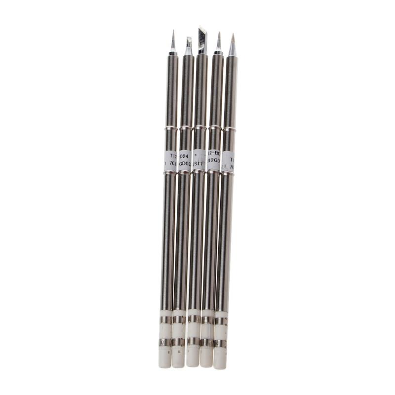 4 / 5 Stück T12 Serie Lötkolbenspitzen für Hakko FX951 BAKON 950D Lötstation Direktversand