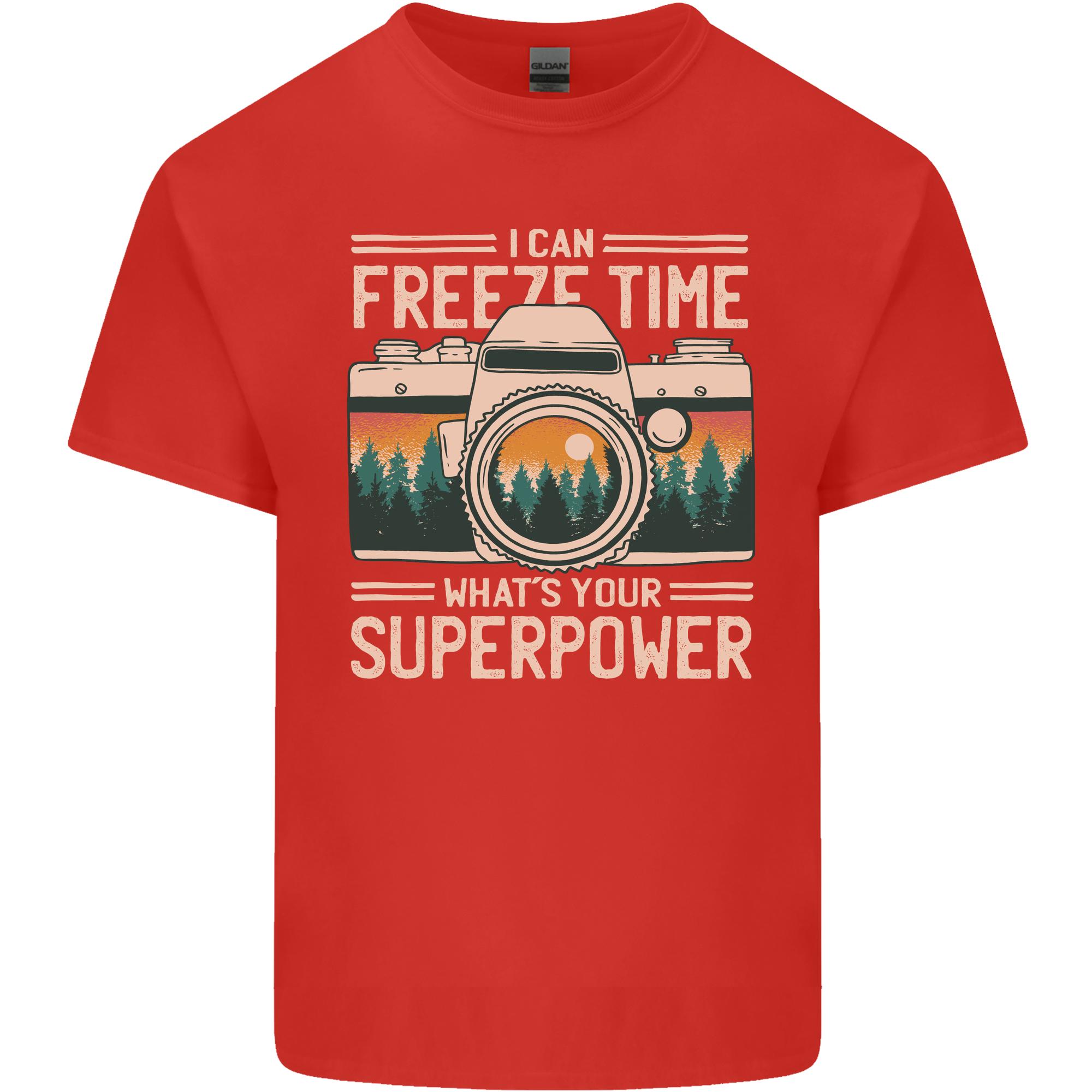 Freeze Time Photographer Photography Unisexs Light Cotton TShirt S