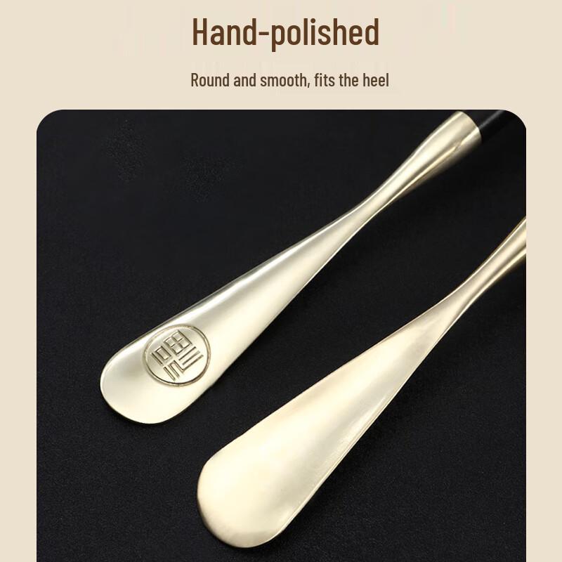 Pirinç Çıkarılabilir Başlıklı ve Püsküllü Kolye Uçlu Ekstra Uzun 58 Cm Gül Ağacı Ayakkabı Çekeceği