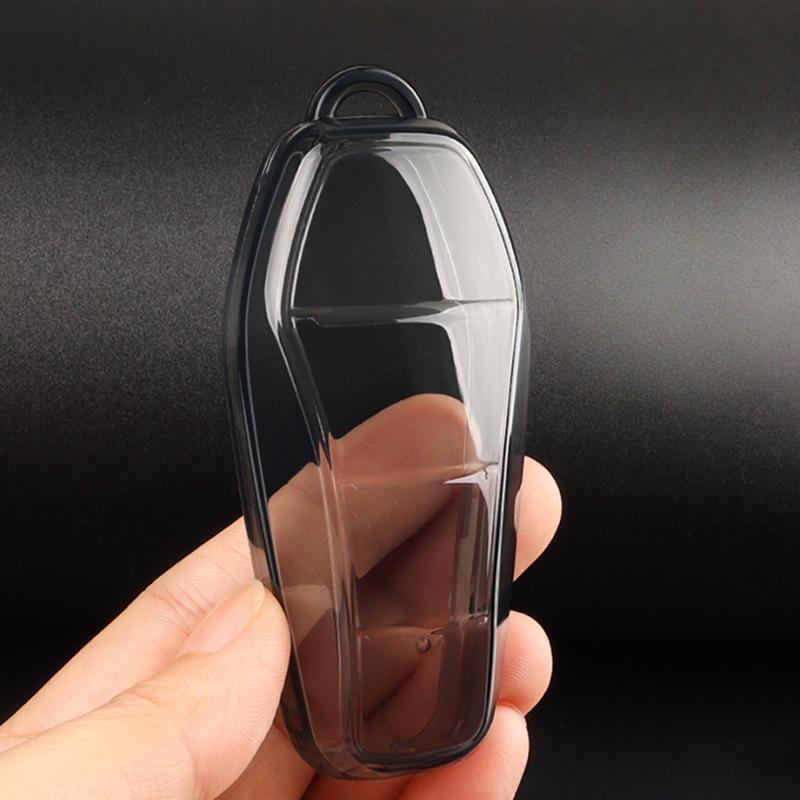 New Soft Transparent TPU Car Key Case for BYD Atto 3 Han EV Dolphin 4 Buttons Remote Control Protect Cover Auto Accessories