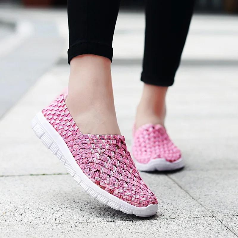 Sneakers da Donna Estive Scarpe Intrecciate Ballerine da Donna Mocassini Casual Traspiranti Femael Tenis Sneakers Leggere
