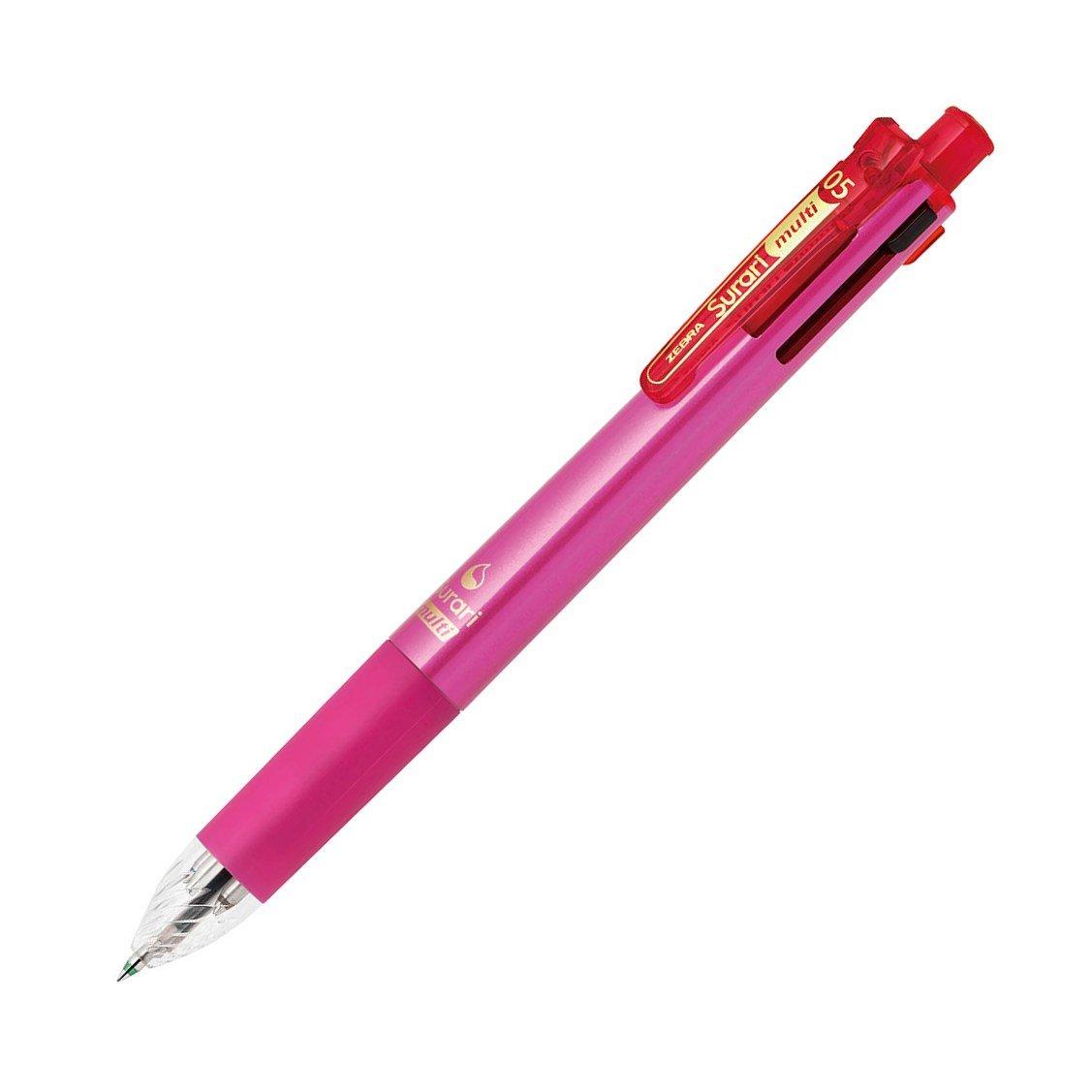 Zebra 4 Colors Sharp Slurry Multi Multi-Function Pen, + 0.5, Pink, P-B4SAS11-P
