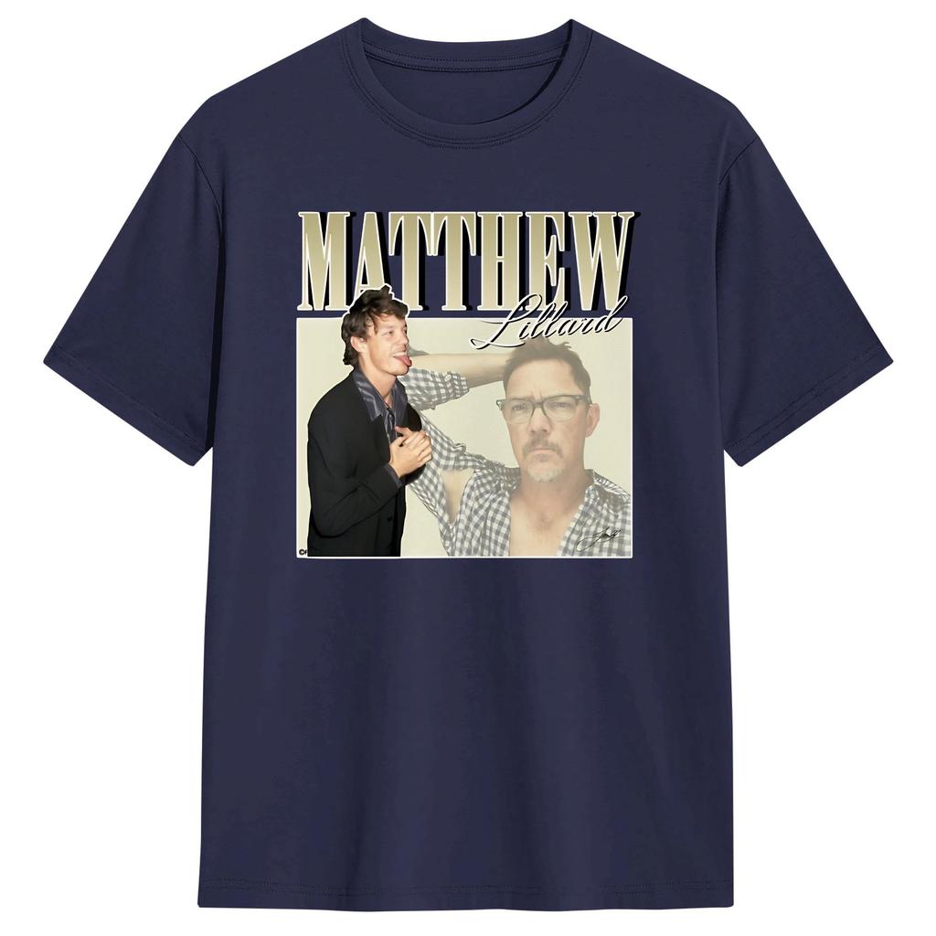 Matthew Lillard TShirt Summer Leisure TShirts Cotton ONeck Oversized Top Tees ShortSleeved Vintage Tshirt