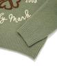 COVERNAT WOMAN Clover Heart Graphic Knit Sage Green