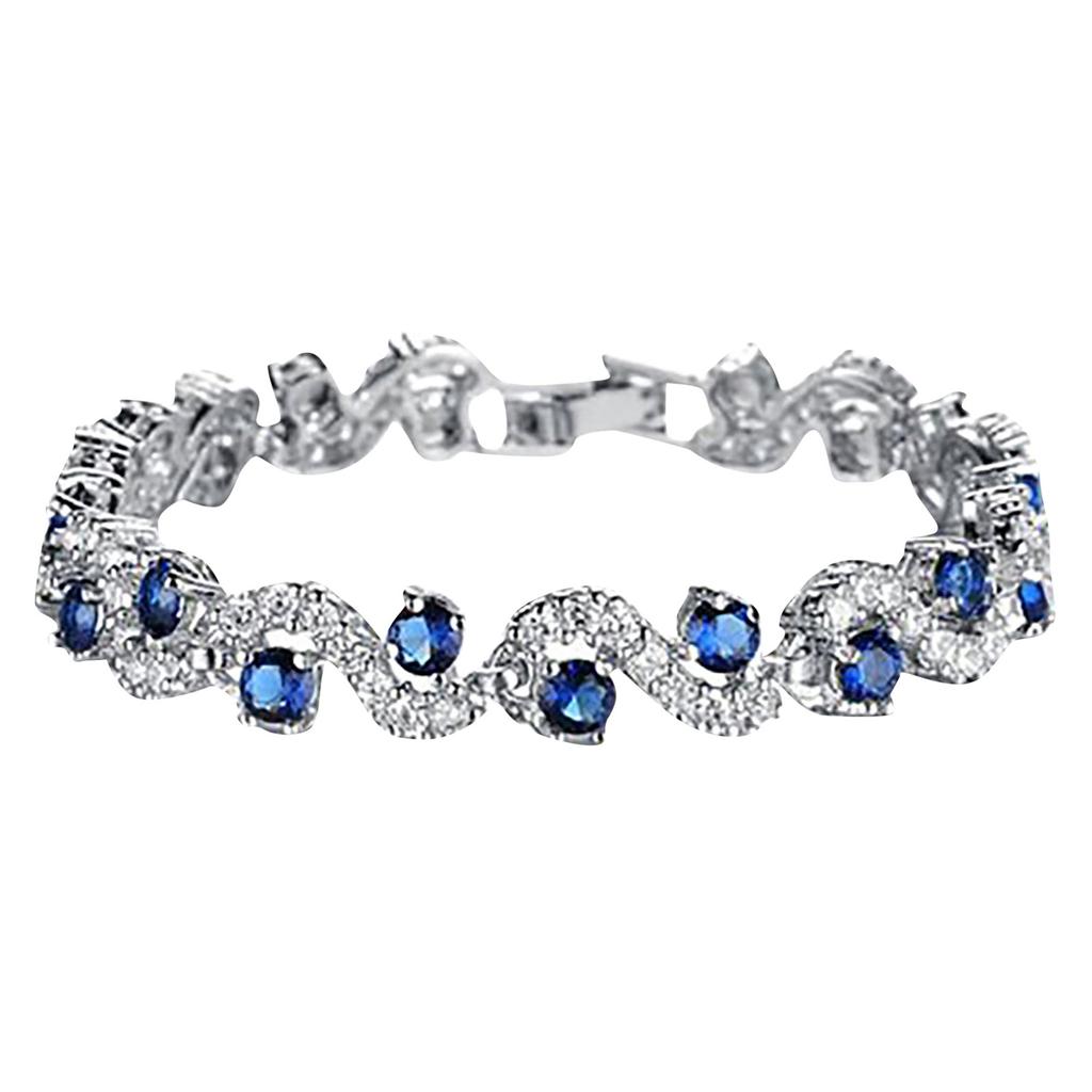 Temperament Copper Plated Crystal Ladies Bracelet Fashion Versatile Jewelry