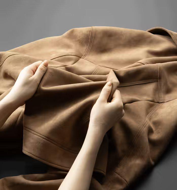 2023 Men's Suede Casual Jacket: Trendy, High-End, Stylish Spring & Autumn Attire