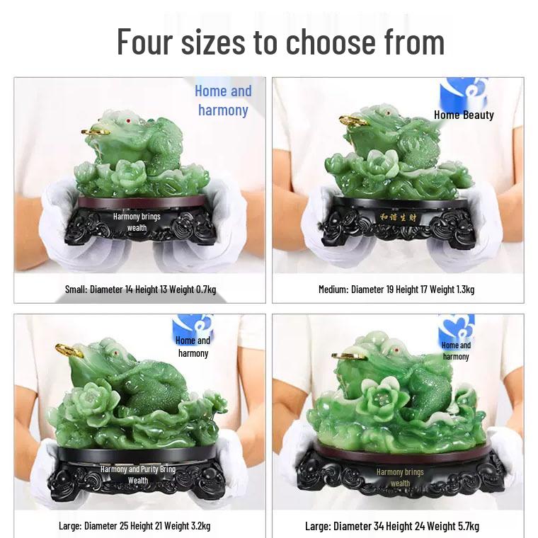 Golden Money-Attracting Three-Legged Toad Figurine - Home & Office Decor Ornament for Shop Openings