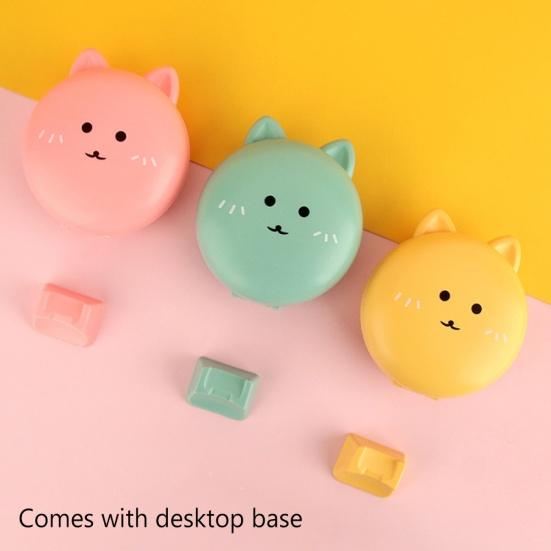 Cute Cat Portable Mini Pocket Fan Rechargeable LED Fill Light with Makeup Mirror