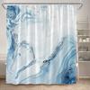 Abstract Pink Marble Shower Curtain Set Gold Textured Modern Geometric Ink Art Bathroom Decor Door Rug Bath Mat Toilet Lid Cover