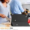 Für Lenovo Tab M11/K11 Hülle Dreifach faltbarer Ständer PU Leder Tablet Hülle mit 2.5D gehärtetem Glas Displayschutz