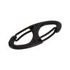 5PCS Alloy Metal Electroplate Camping Carabiner Keychain Quick Release Clip Key  (black)