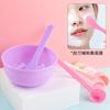 Purple Beauty Facial Mask Bowl Measuring Spoon Scraper 3 Piece Set Plastic Products Home Beauty Shops Beauty Tools