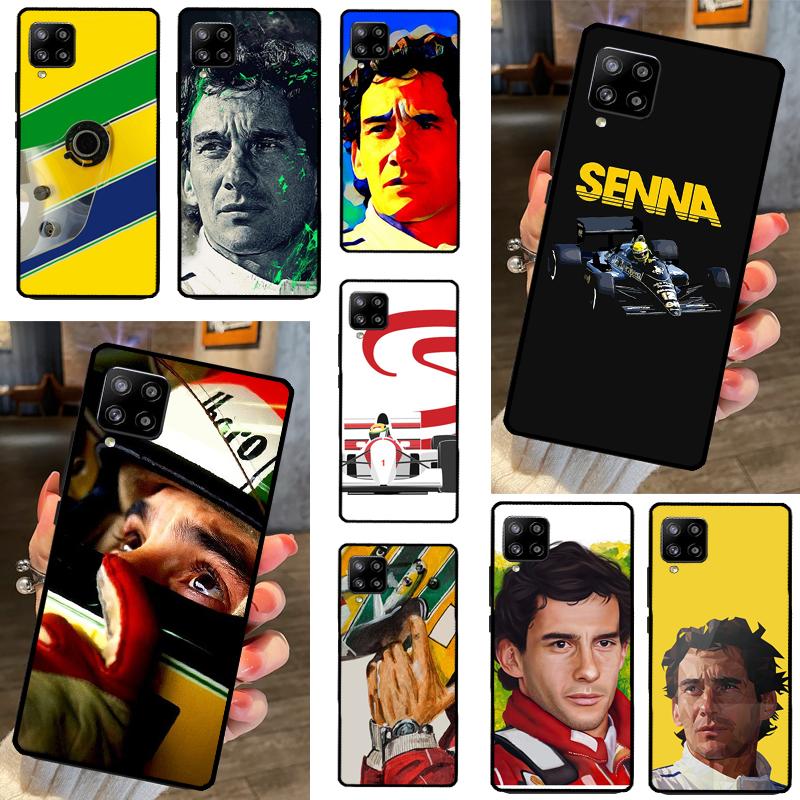 Racing Ayrton Senna Cover For Samsung Galaxy A14 A34 A54 A12 A22 A32 A52 A72 A13 A23 A33 A53 A52S A71 A51 Case