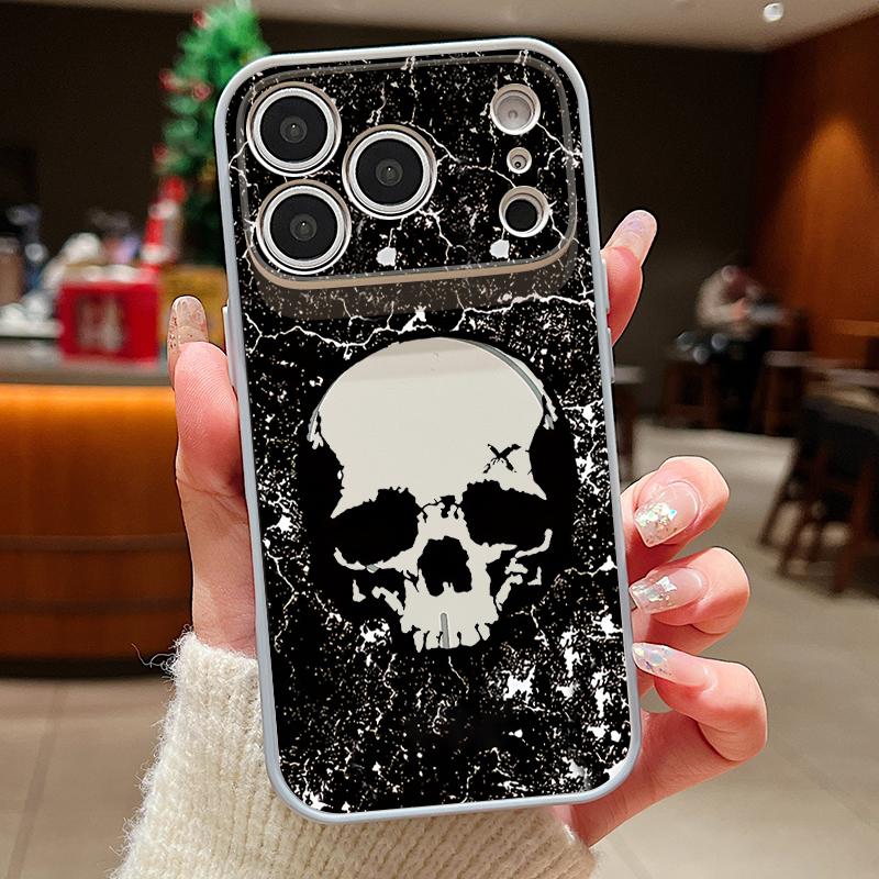 

Skull Skeleton Pattern Case For iPhone 17 Pro Max iPhone 16 15 14 13 Pro Max Magnetic For Magsafe Hybrid TPU+PC Matte Cover iPhone 14 Pro