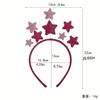 1pc Cute Star-Shaped Headband with Golden Glittery Finish - Perfect for Birthday Parties&Christmas Decorations,Festive Accessory