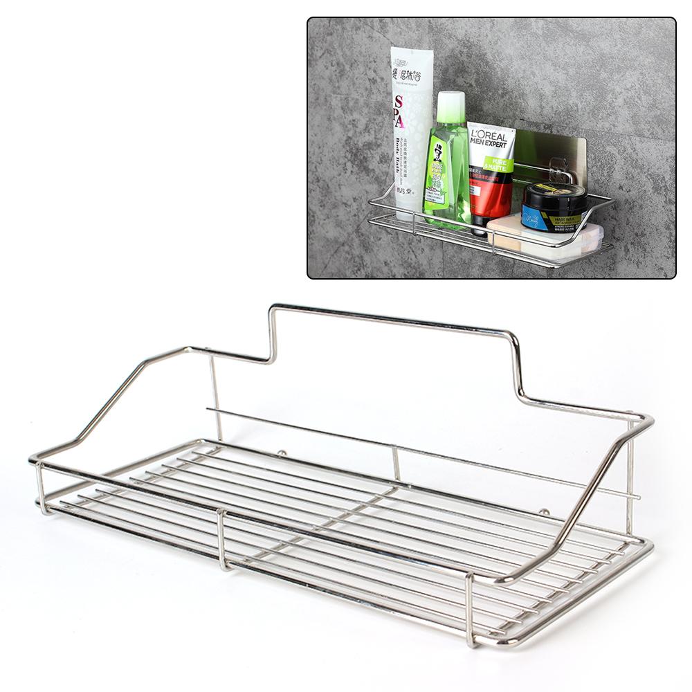 Buy Bathroom Storage Shelf Stainless Steel Kitchen Organizer Basket