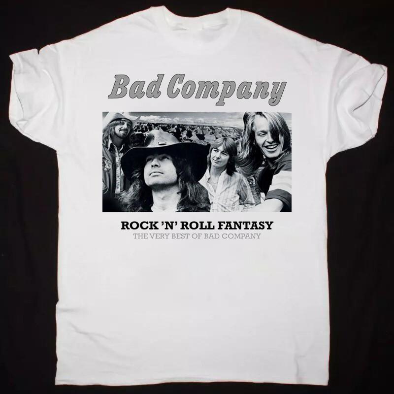 

Trend BAD COMPANY Rock039;n roll fantasy White Color Shirt Unisex Unisex T-Shirt S