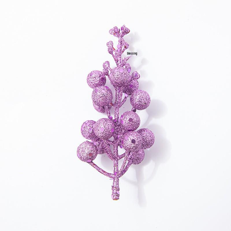 15-Piece Gold Powder Ball Christmas Tree & Wreath Ornaments