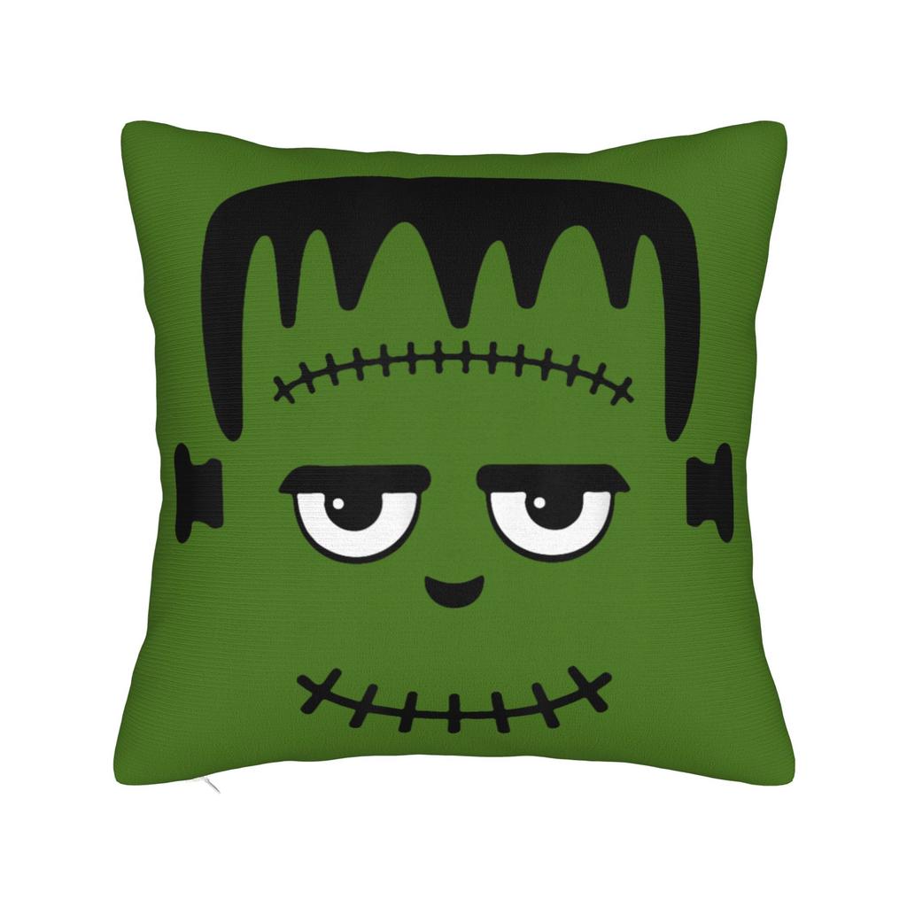 Frankenstein Monster Bubble Gum Funny Halloween Pillow Cover  Soft Cushion Cover Funny Pillow Case For Sofa Home Decoration