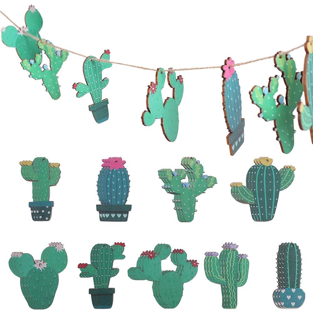 

Exquisite Cactus Shapes Decor Wood Cactus Wooden Cutouts Cactus Theme Party