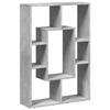 VidaXL Bookcase Concrete Grey 63x20x90 Cm Engineered Wood, Shelf, Storage Shelf, Book Support, Shelf To 858141