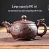 Large Yixing Zisha Handmade Ceramic Teapot for Kung Fu Tea