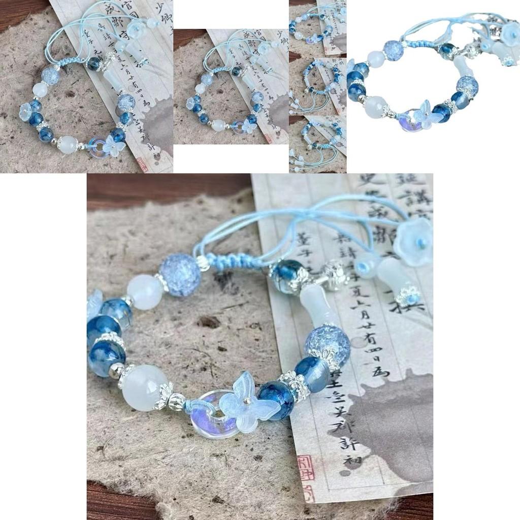Chinese Floral Beaded Bracelet For Women Adjustable Handmade New Design