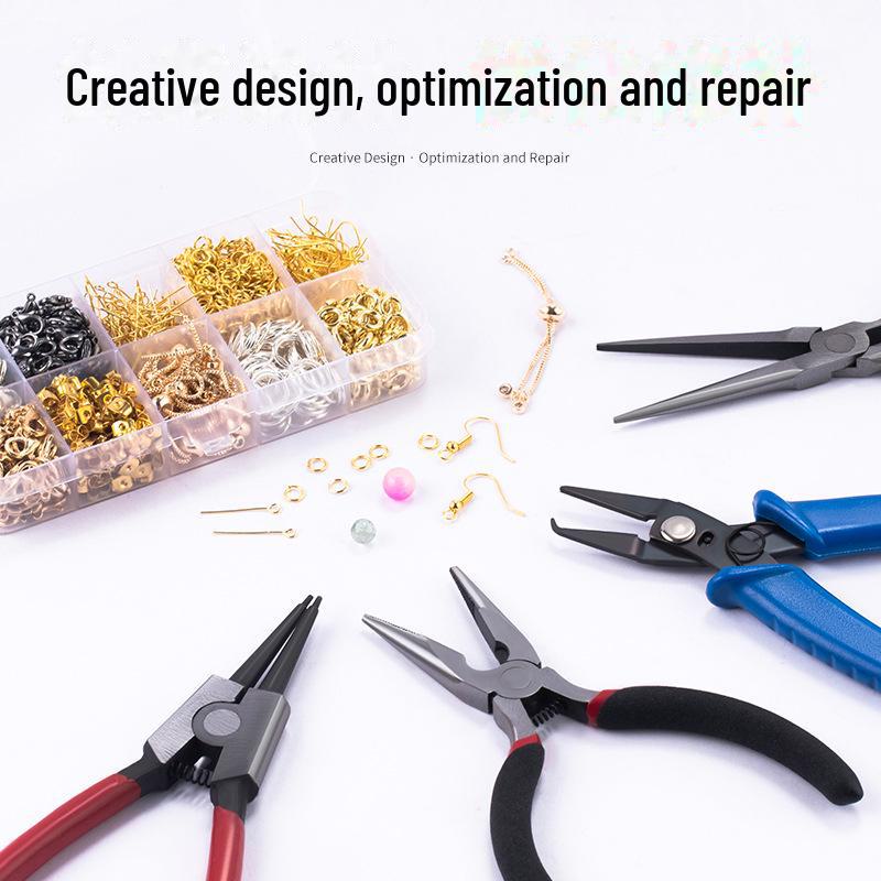 DIY Jewelry Needle-Nose Pliers: Handmade Accessory Tool for Bracelets, Necklaces, and Pearl Stringing.