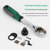1Pcs 1/2 1/4 3/8 Flying Wrenches 24/72 Tooth Quick Ratchet Wrench Two-Way Socket Wrench Repair Tools For For Vehicle Bicycle
