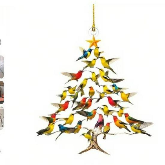Cross-border Christmas Tree Acrylic Animal Ornament