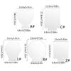 10PCS Wedding Table Numbers Signs Bar Clear Acrylic Sign with Smooth Surfaces