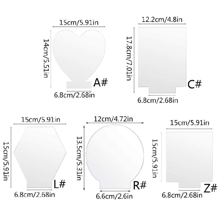 10PCS Wedding Table Numbers Signs Bar Clear Acrylic Sign with Smooth Surfaces
