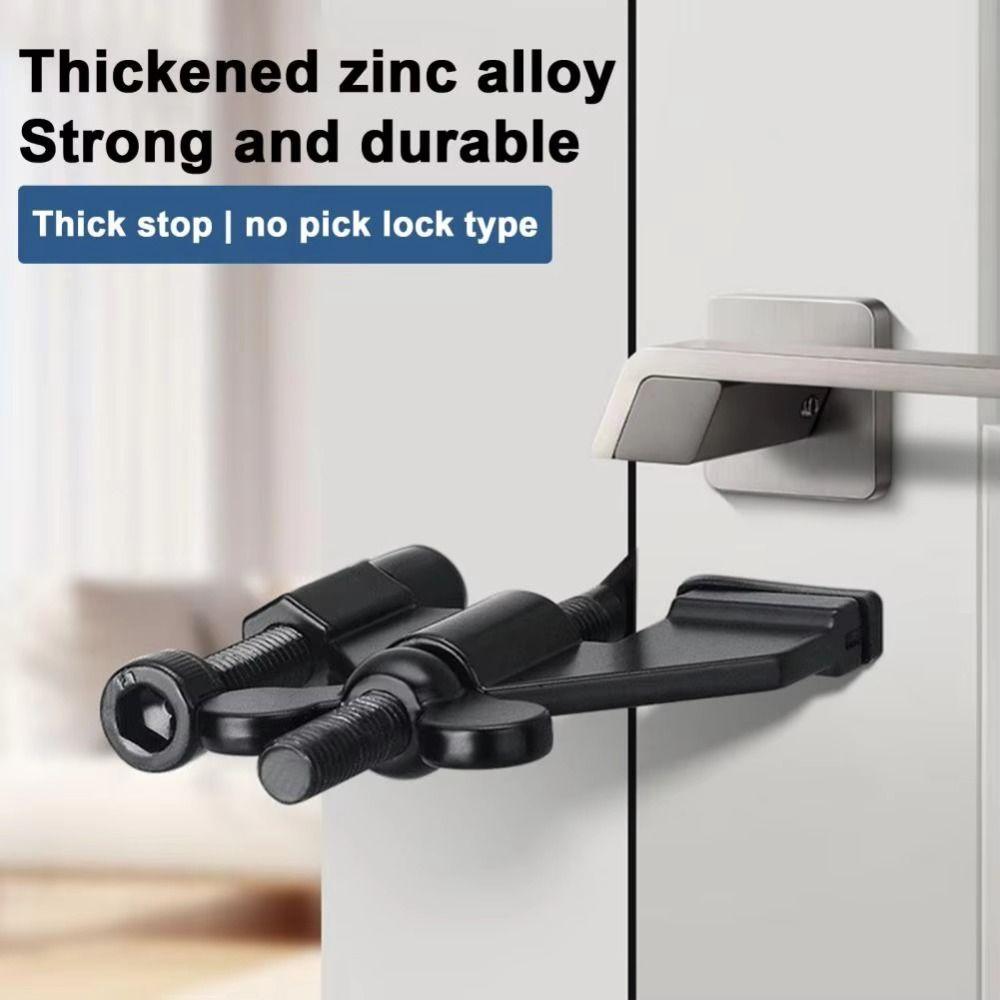 Portable Door Lock Childproof Security Door Locker Convenient Lock Buckle  Live Alone