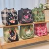 Market General Knitted Ring Buckle Bag Portable Work Out Large Capacity Handbag Commuting Small Square Bag Storage Bag