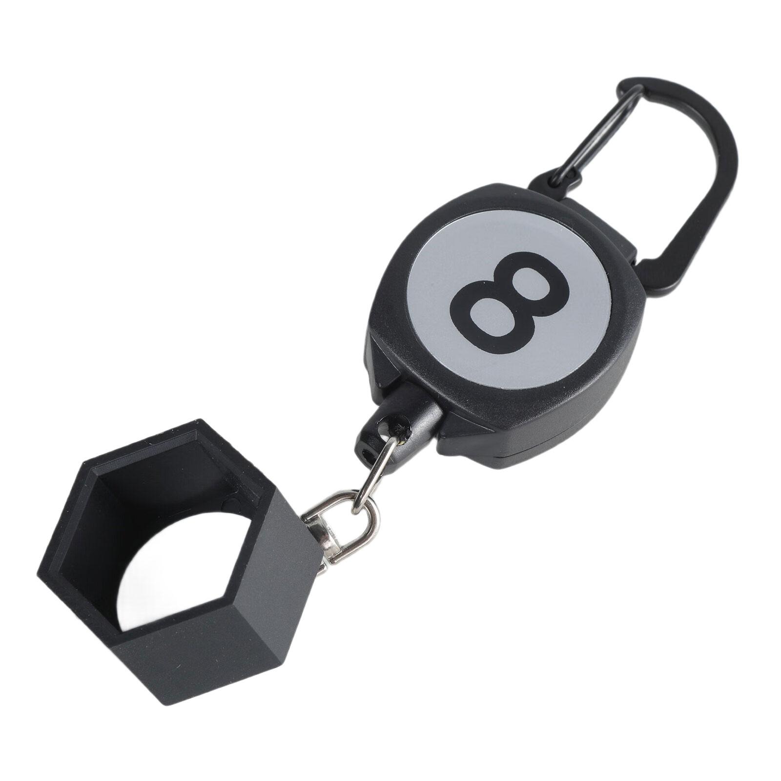 

Portable Pool Chalks Holder with Retractable Buckle Billiard Cue Chalks Holder Pocket Tool Gift for Snooker Player