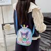 Kindergarten Children's Backpack Mini Messenger Bag Princess Sequined Shoulder Bag Children's Accessories Cartoon Bag Women