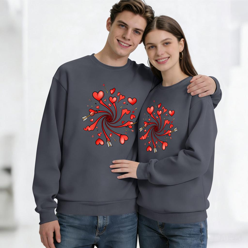Men's Round Neck Long Sleeve Top, Unisex, Couple Casual Sports Top