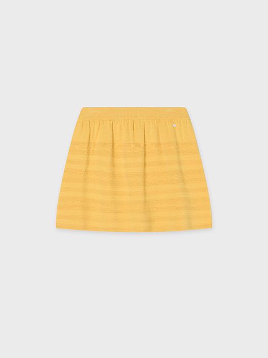 TINKNIT Jacquard Skirt_Yellow