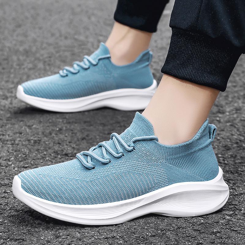 

Женские кроссовки, увеличивающие рост, повседневная обувь для школьников и студентов, легкие кроссовки для пар, большие размеры 36-45 EU: 45 синий