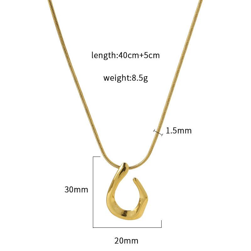 Exaggerated Metal Wind, A Lot Of Sweet And Cool Irregular Geometric U-Shaped Earrings, Necklace Set, Spot Model.