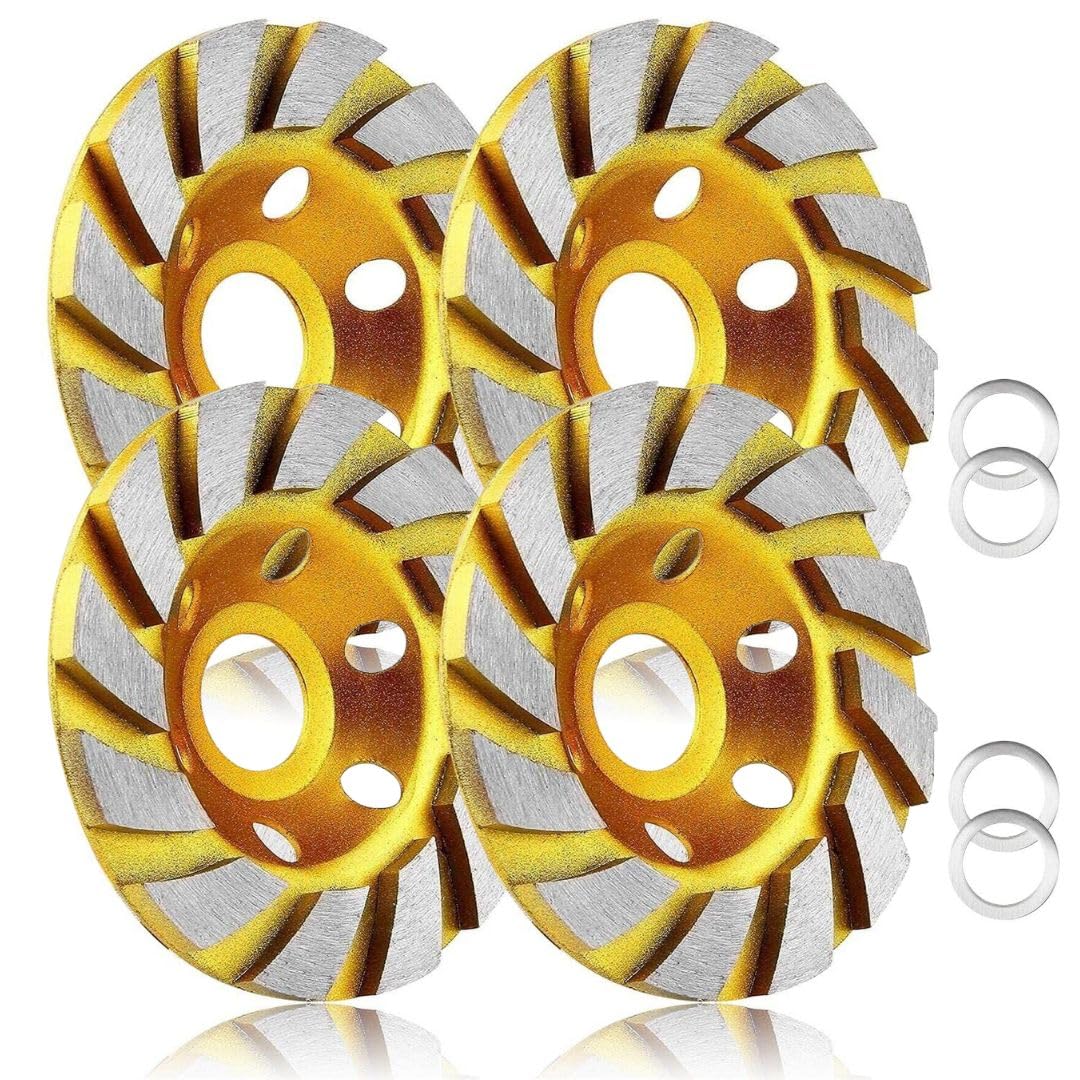 

so happy Diamond Cup Sander Concrete Polishing and Grinding Set I m Blades, Wheels, 100mm, 4-Piece