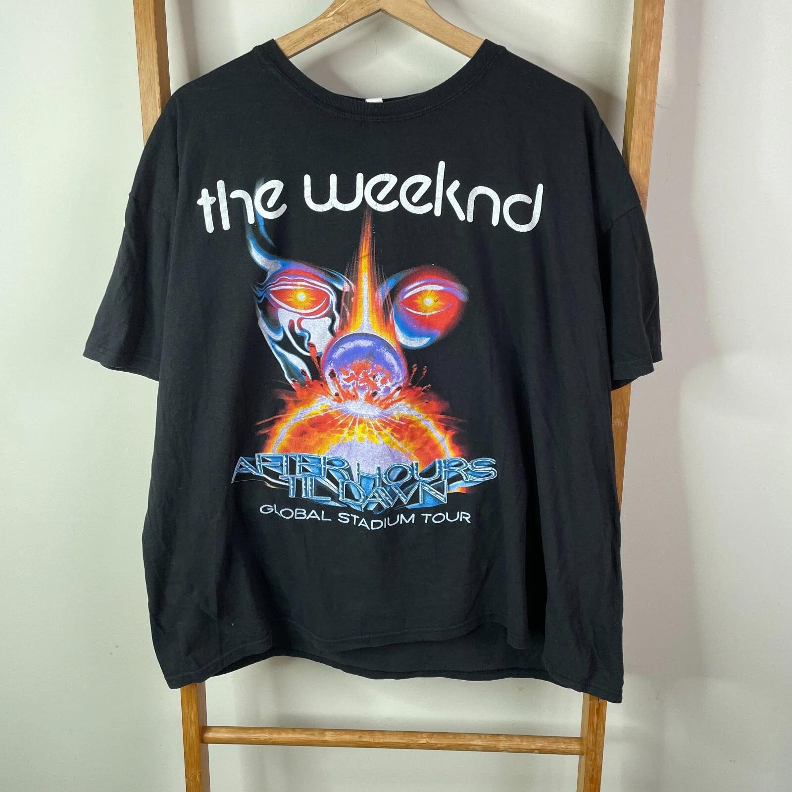 The Weekend Shirt Mens Extra Large Black After Hour Til Dawn Global Stadium Tour M