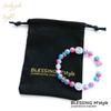 Natural Stone Power Stone Bracelet for Women and Featuring Candy Cracked and Frosted Includes a Luxury Drawstring Bag with [Good Luck, Health, Amulet]