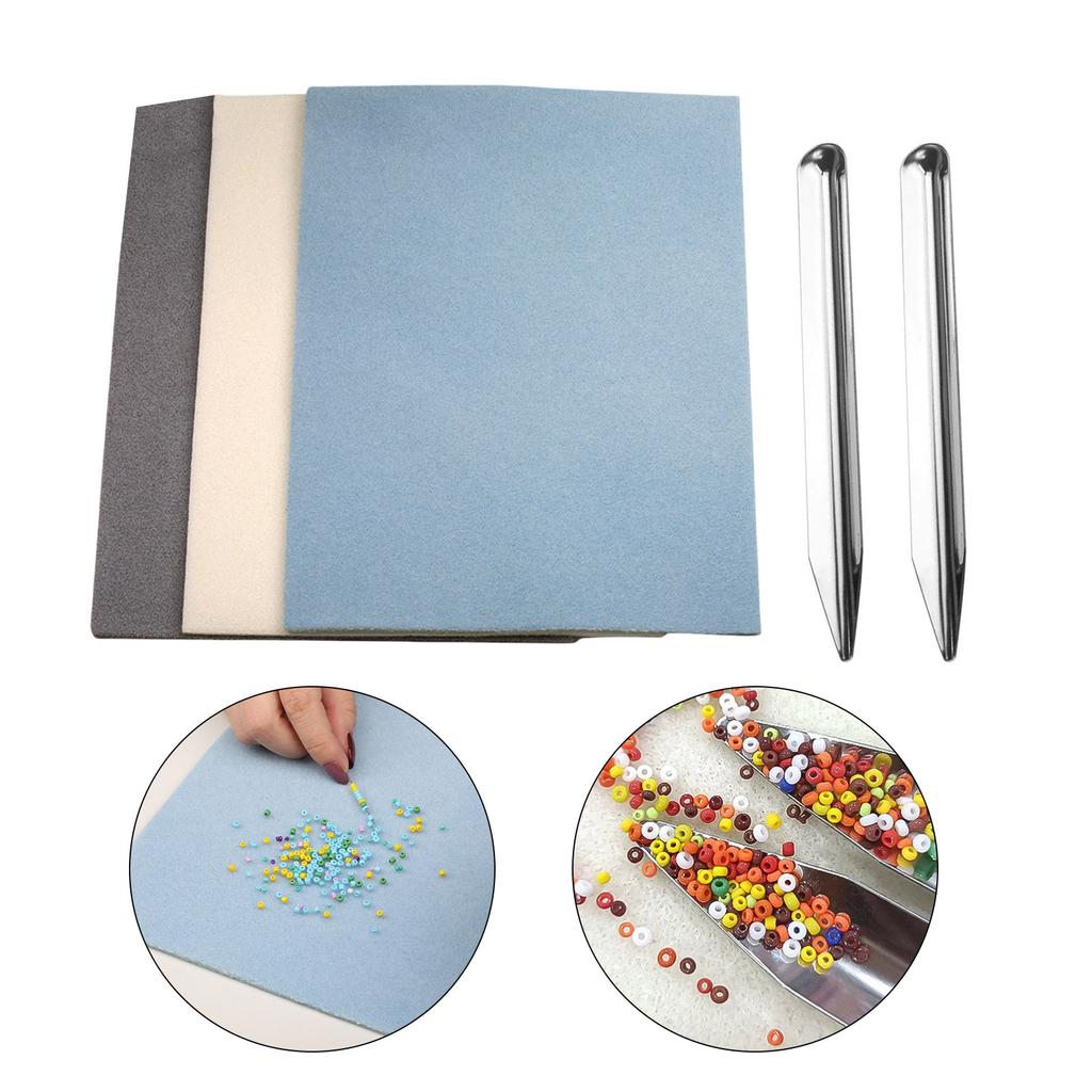 5er-Pack Perlenmatten Stabile Arbeitsflächen für Schmuckbastelbedarf mit eleganten Designs in verschiedenen Farben