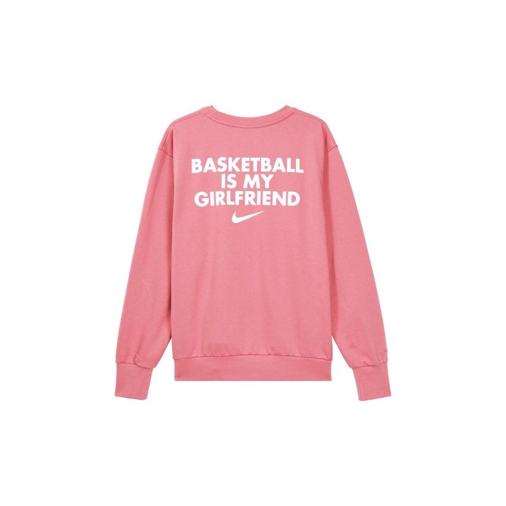 Nike solid color crewneck casual long-sleeve sweatshirt for men college style