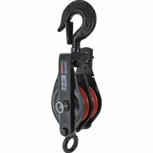 

TRUSCO Strong Pulley Two Wheel Snatch Hook Type 75mm TSB0752