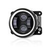 4 Inch LED Fog Lights White Halo Ring Angel Eyes DRL Amber Turn Signal Lamp 40W Round Auxiliary Lights For Jeep Wrangler JK TJ