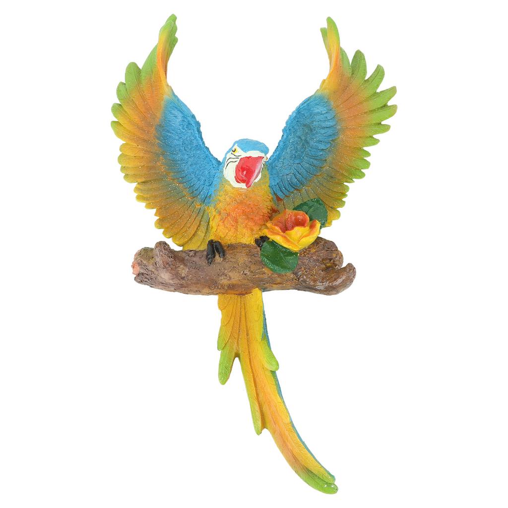 Outdoor Hanging Parrot Decor Resin Sculptures Parrot Statues Durable Parrot Sculptures Ornament for
